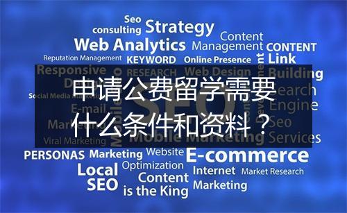 申请公费留学需要什么条件和资料？