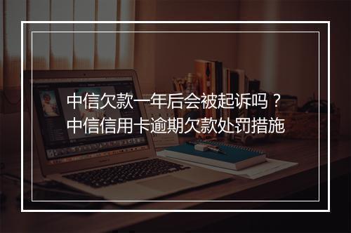 中信欠款一年后会被起诉吗？中信信用卡逾期欠款处罚措施