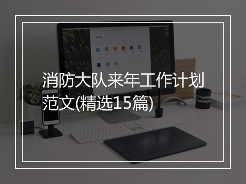 消防大队来年工作计划范文(精选15篇)