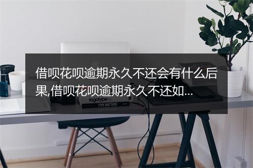 借呗花呗逾期永久不还会有什么后果,借呗花呗逾期永久不还如何解决