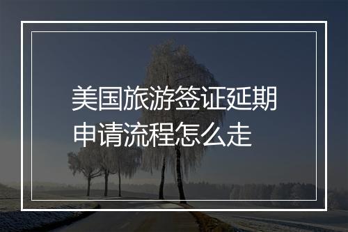美国旅游签证延期申请流程怎么走