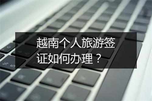 越南个人旅游签证如何办理？