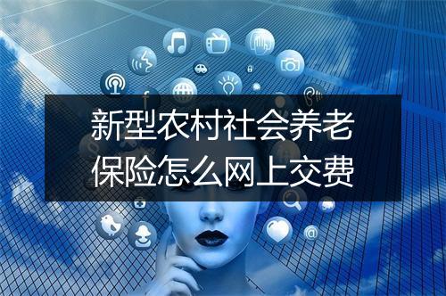 新型农村社会养老保险怎么网上交费