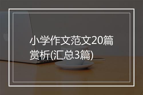 小学作文范文20篇赏析(汇总3篇)