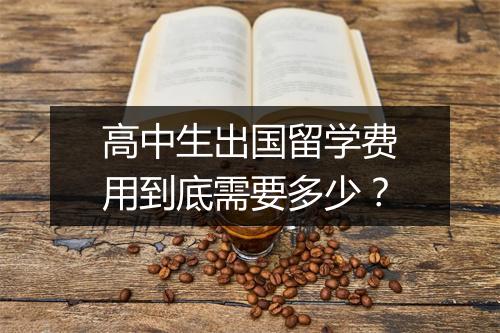 高中生出国留学费用到底需要多少？