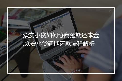 众安小贷如何协商延期还本金,众安小贷延期还款流程解析