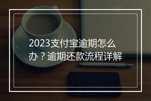 2023支付宝逾期怎么办？逾期还款流程详解