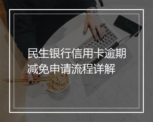 民生银行信用卡逾期减免申请流程详解
