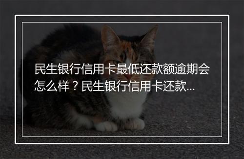 民生银行信用卡最低还款额逾期会怎么样？民生银行信用卡还款规则解析