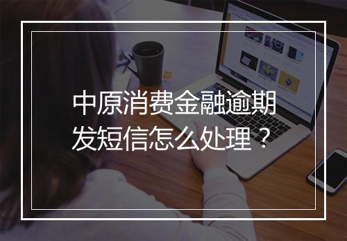 中原消费金融逾期发短信怎么处理？