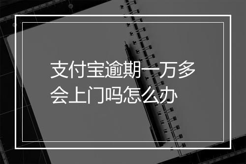支付宝逾期一万多会上门吗怎么办