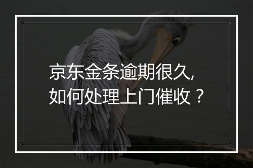 京东金条逾期很久,如何处理上门催收？