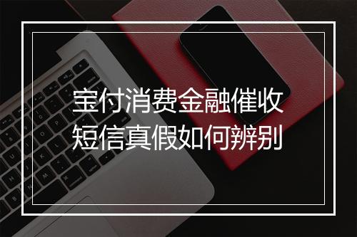 宝付消费金融催收短信真假如何辨别