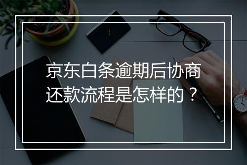 京东白条逾期后协商还款流程是怎样的？