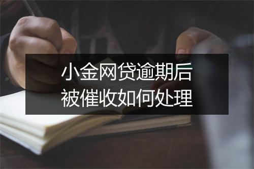 小金网贷逾期后被催收如何处理