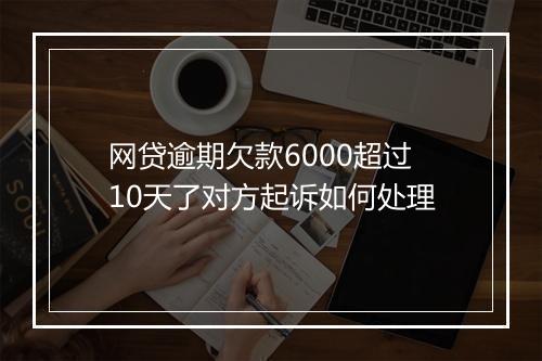 网贷逾期欠款6000超过10天了对方起诉如何处理
