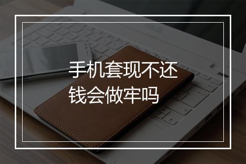 手机套现不还钱会做牢吗