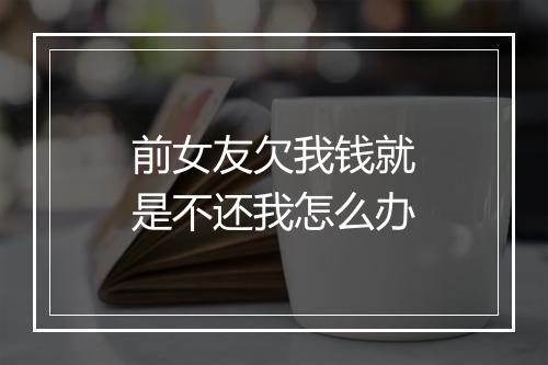 前女友欠我钱就是不还我怎么办