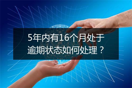5年内有16个月处于逾期状态如何处理？