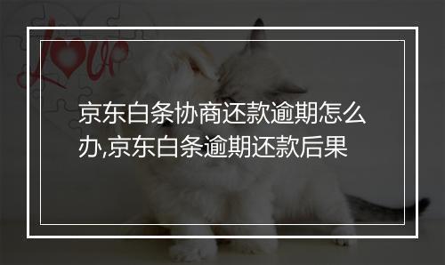 京东白条协商还款逾期怎么办,京东白条逾期还款后果