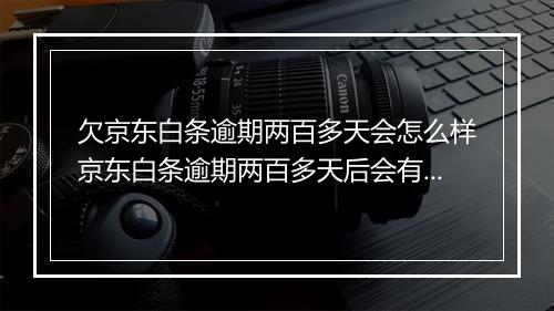 欠京东白条逾期两百多天会怎么样京东白条逾期两百多天后会有什么后果？
