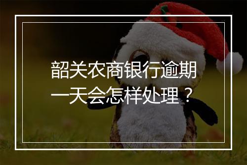 韶关农商银行逾期一天会怎样处理？