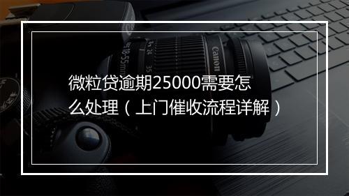 微粒贷逾期25000需要怎么处理（上门催收流程详解）
