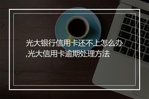光大银行信用卡还不上怎么办,光大信用卡逾期处理方法