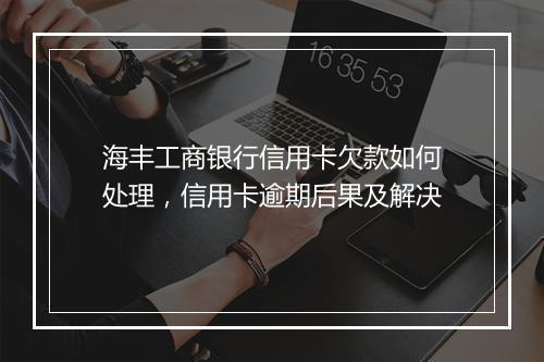 海丰工商银行信用卡欠款如何处理，信用卡逾期后果及解决