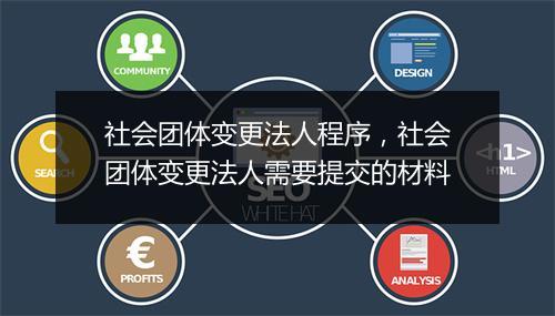 社会团体变更法人程序，社会团体变更法人需要提交的材料