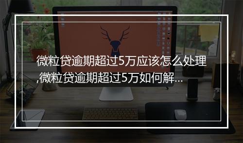 微粒贷逾期超过5万应该怎么处理,微粒贷逾期超过5万如何解决