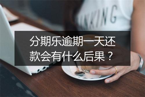 分期乐逾期一天还款会有什么后果？