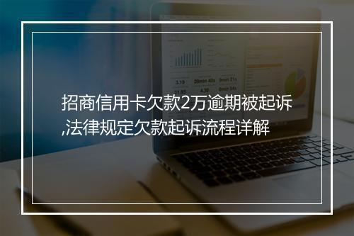 招商信用卡欠款2万逾期被起诉,法律规定欠款起诉流程详解