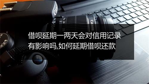 借呗延期一两天会对信用记录有影响吗,如何延期借呗还款