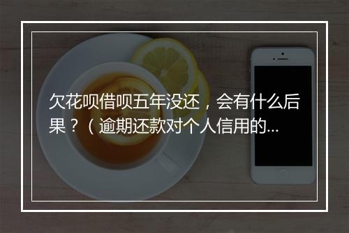 欠花呗借呗五年没还，会有什么后果？（逾期还款对个人信用的影响）