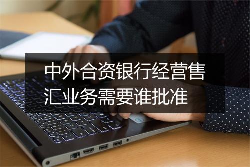 中外合资银行经营售汇业务需要谁批准