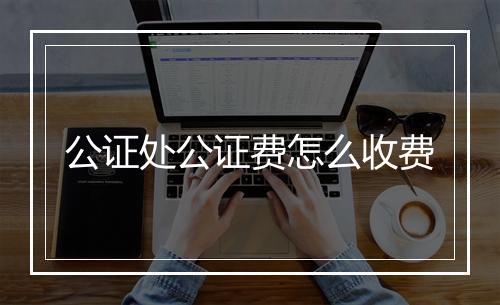 公证处公证费怎么收费