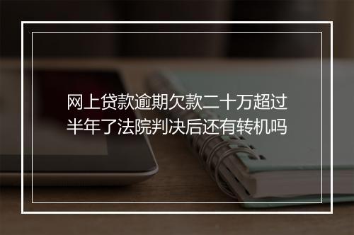 网上贷款逾期欠款二十万超过半年了法院判决后还有转机吗