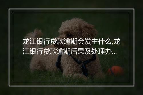 龙江银行贷款逾期会发生什么,龙江银行贷款逾期后果及处理办法