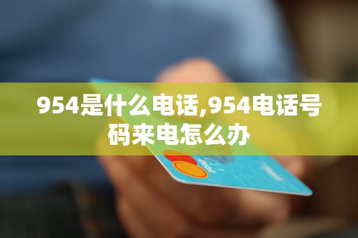 954开头的是什么电话号码