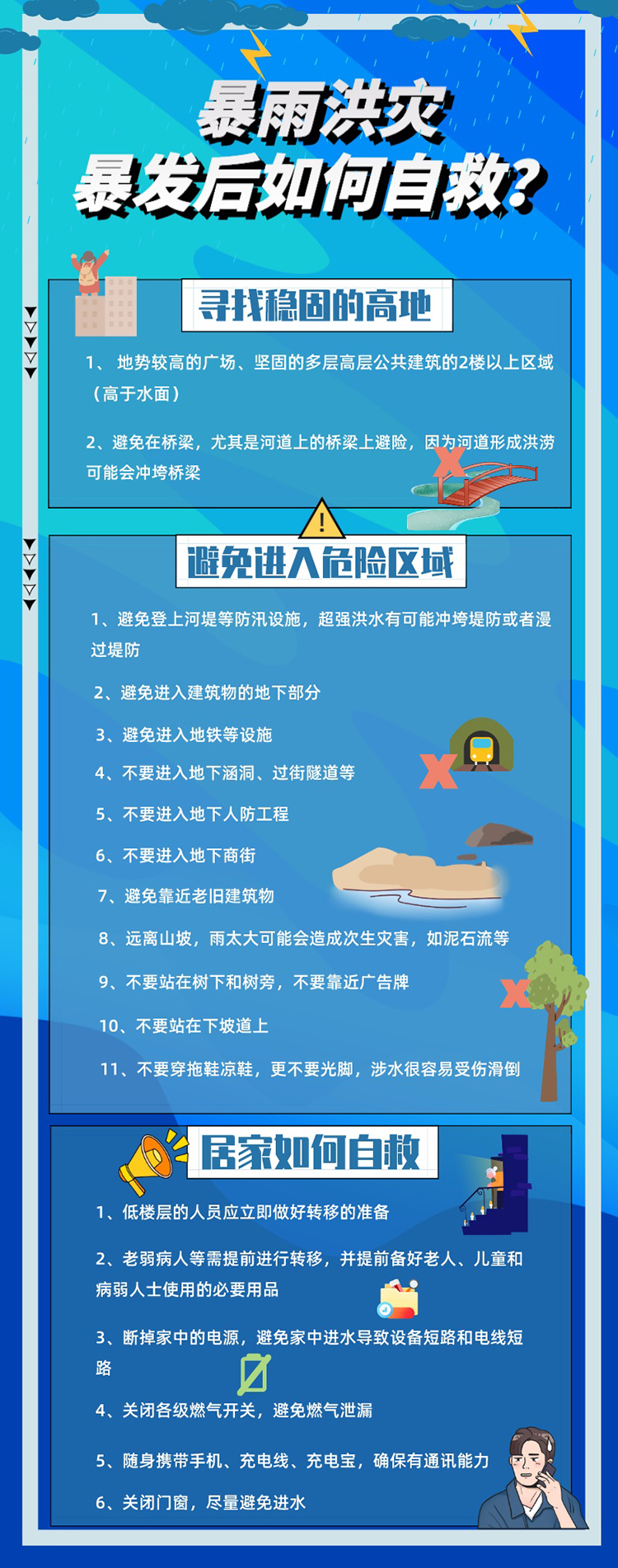 暴雨天如何科学避险?
